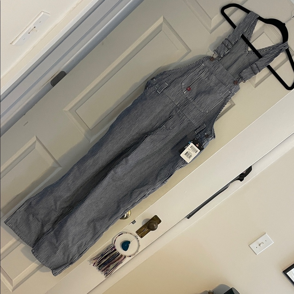 Dickies pin stripe overalls